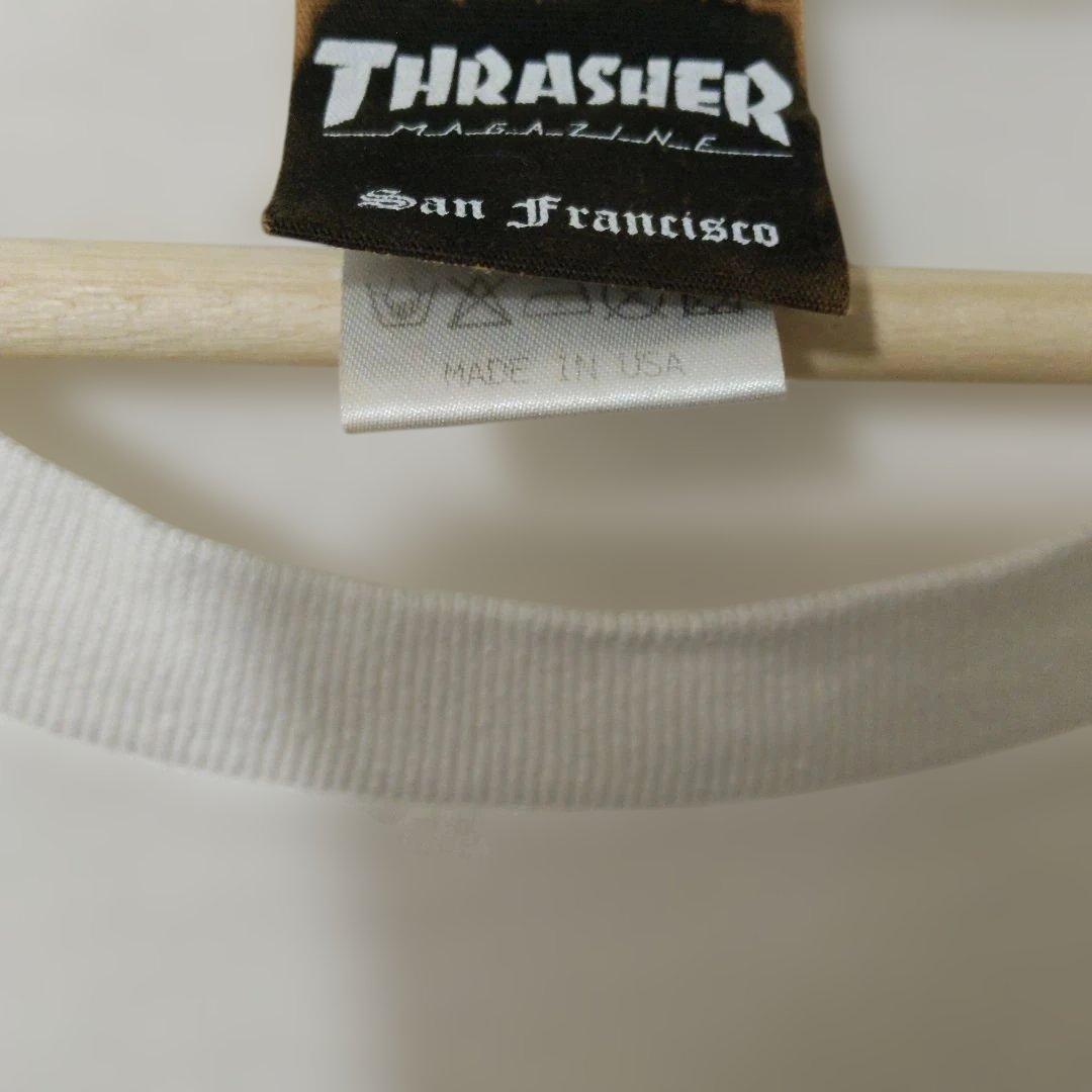 スラッシャー　アメリカ製 THRASHER ネオン バックロゴ 80s