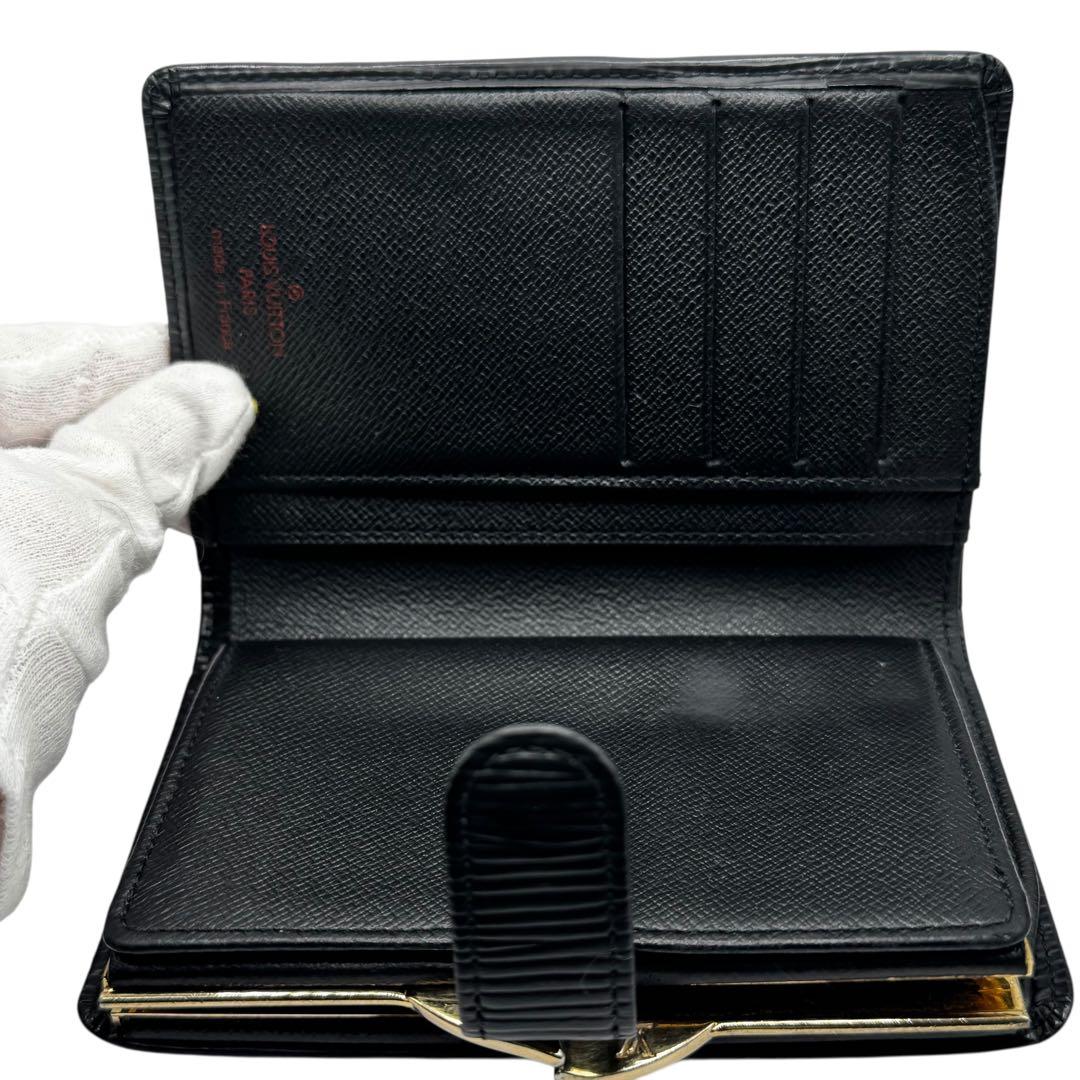 未使用品級✨LOUISVUITTON エピ ヴィエノワ 折財布 ブラック