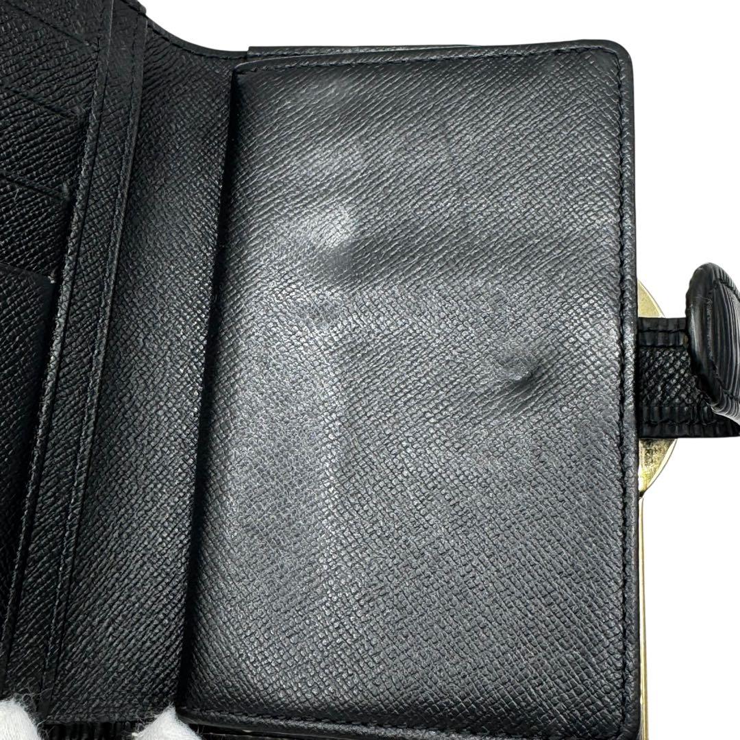 未使用品級✨LOUISVUITTON エピ ヴィエノワ 折財布 ブラック