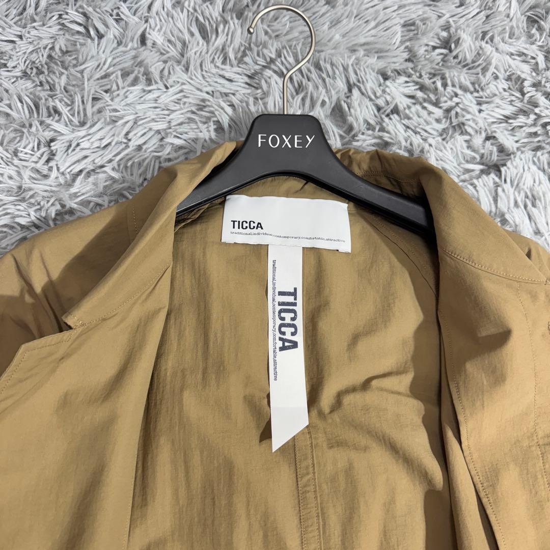 美品✨21SS ティッカ ライトコート ベルト スプリング ゆったり 洗える F