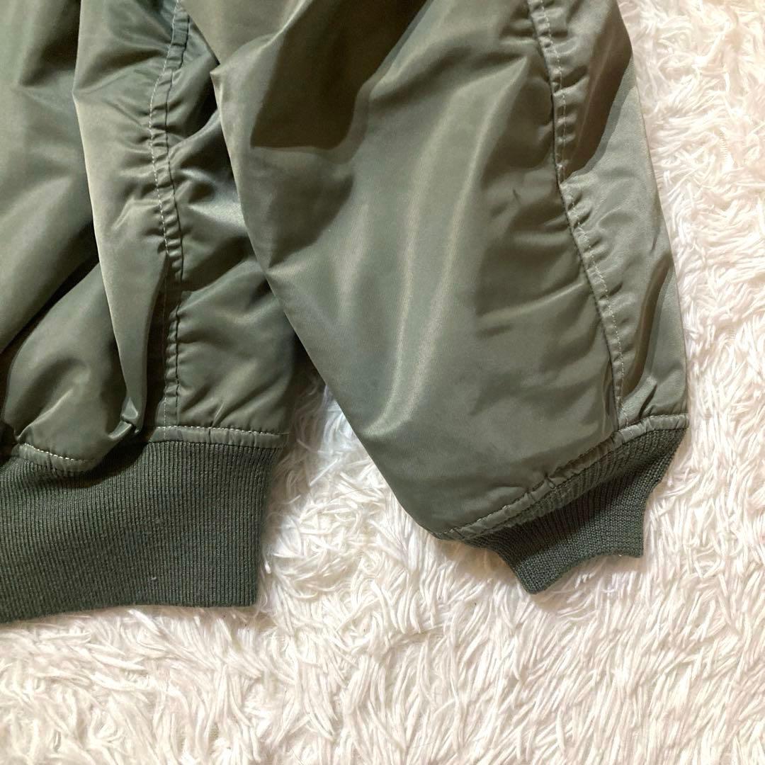 【良品】BEAMS MA-1 XLサイズ リラックスフィット オリーブグリーン