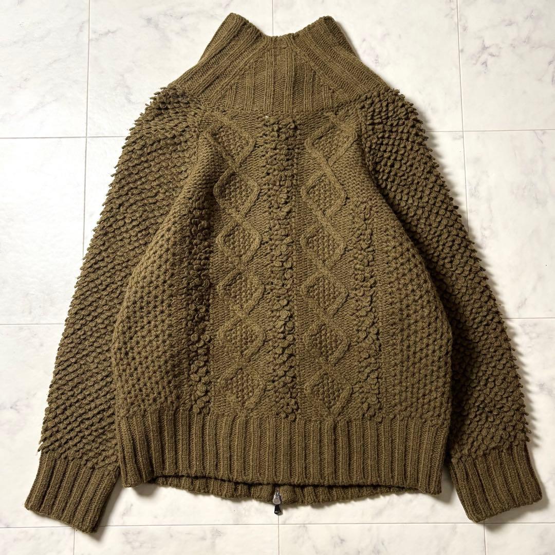 MaxMara SPORTMAX アルパカ混 Wジップ ニット ジャケット L