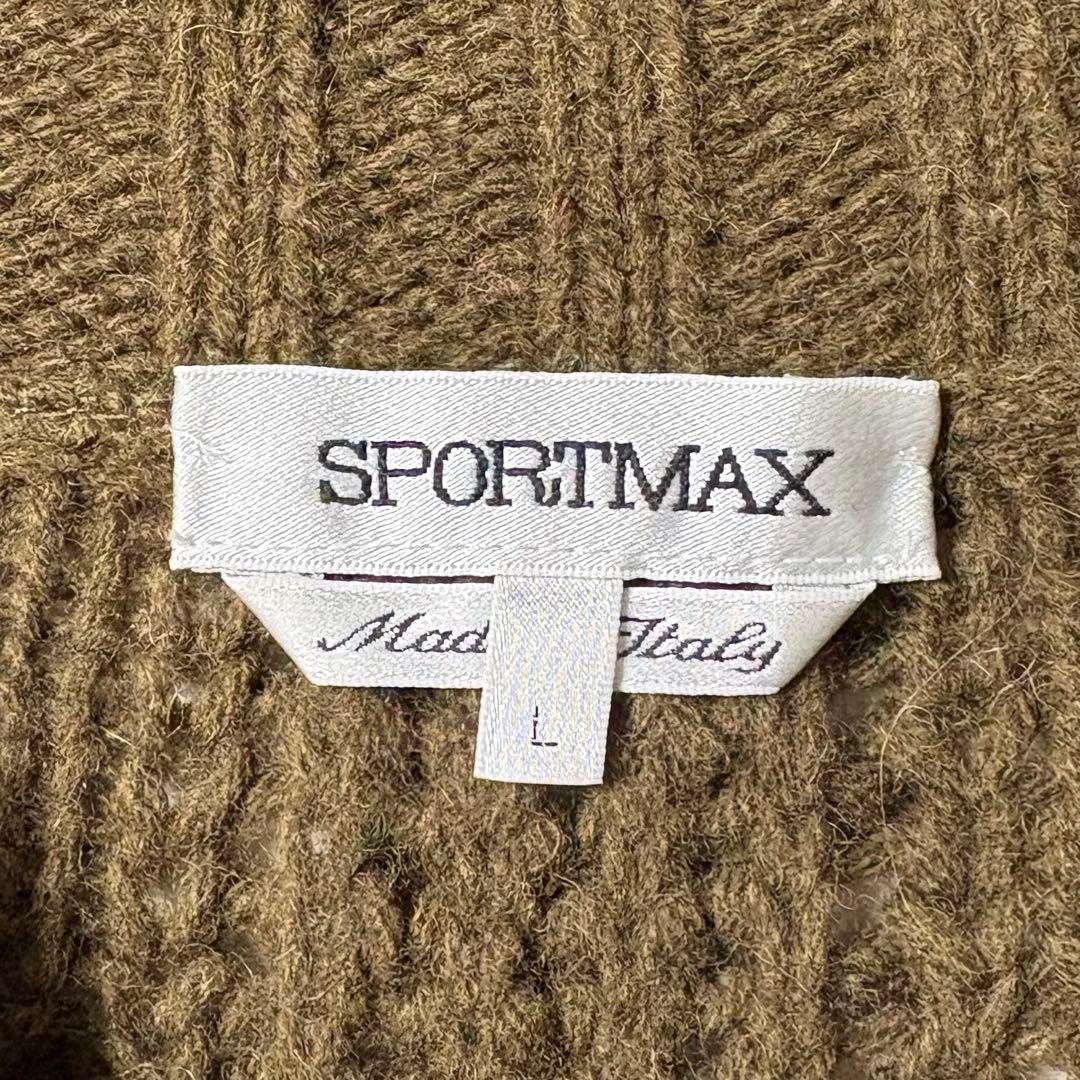 MaxMara SPORTMAX アルパカ混 Wジップ ニット ジャケット L
