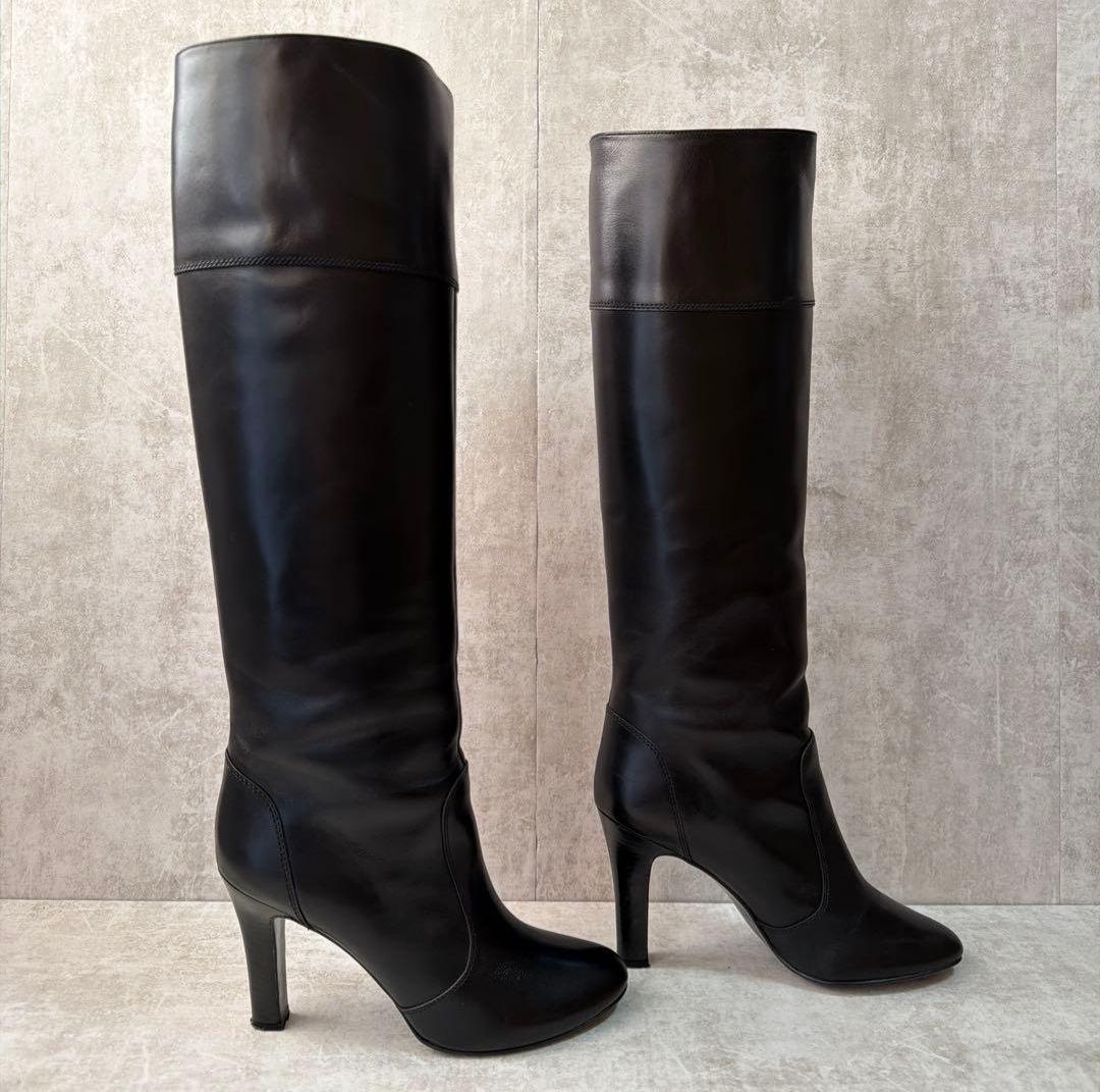 DIANA ダイアナ ロングブーツ ブラック レザー 25.5㎝