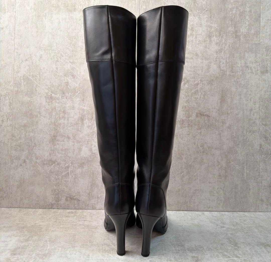 DIANA ダイアナ ロングブーツ ブラック レザー 25.5㎝