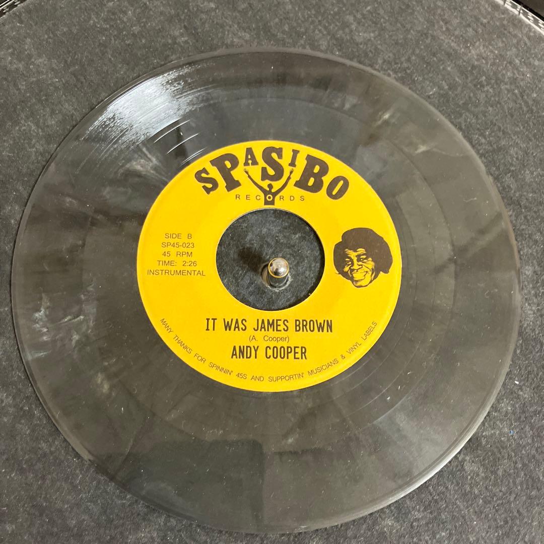 ANDY COOPER IT WAS JAMES BROWN 7インチレコード
