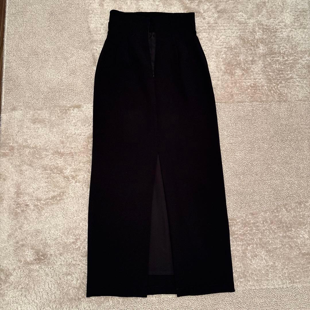 【週末限定】クラネ HIGH WAIST STRAIGHT SKIRT BLK