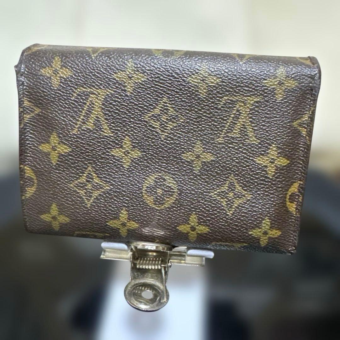 ⑥☆良品/Ⓜ️サイズ♪ポルトトレゾールエテュイパピエ ☆三つ折り財布
