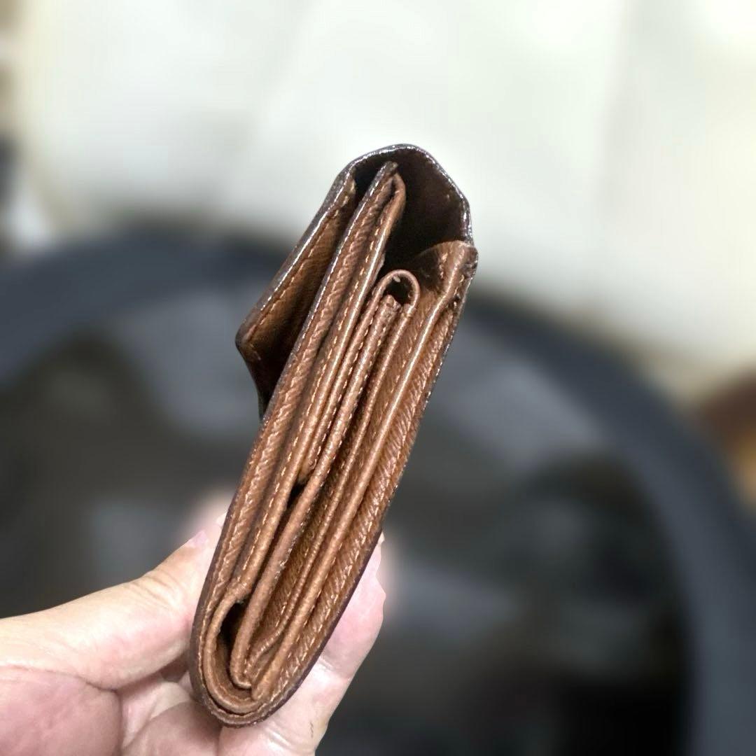 ⑥☆良品/Ⓜ️サイズ♪ポルトトレゾールエテュイパピエ ☆三つ折り財布
