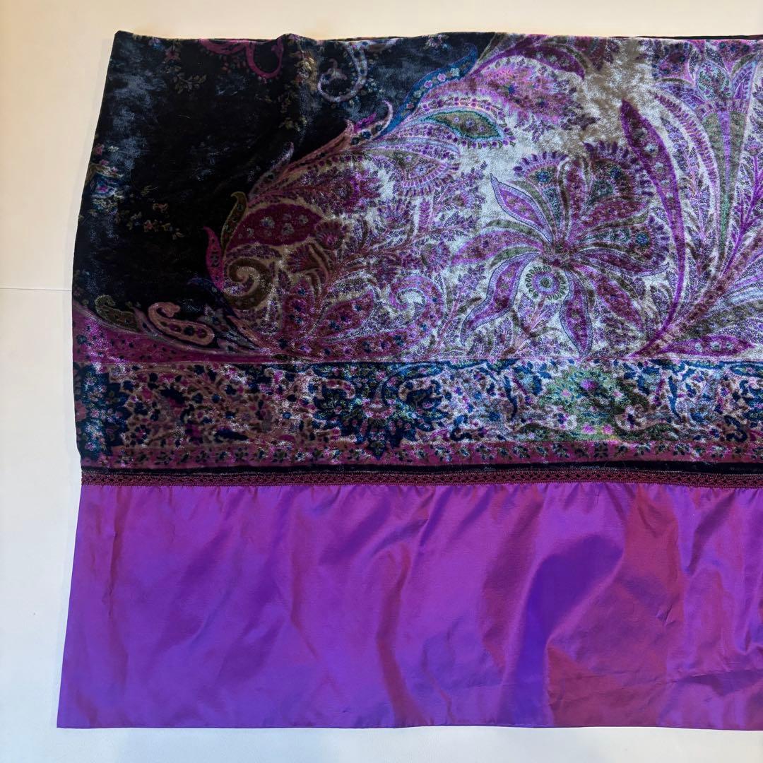 ETRO エトロ ベロア ペイズリー スカーフ ストール