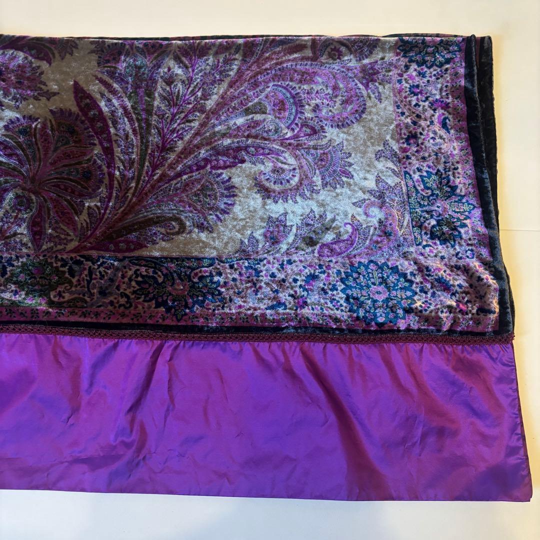 ETRO エトロ ベロア ペイズリー スカーフ ストール