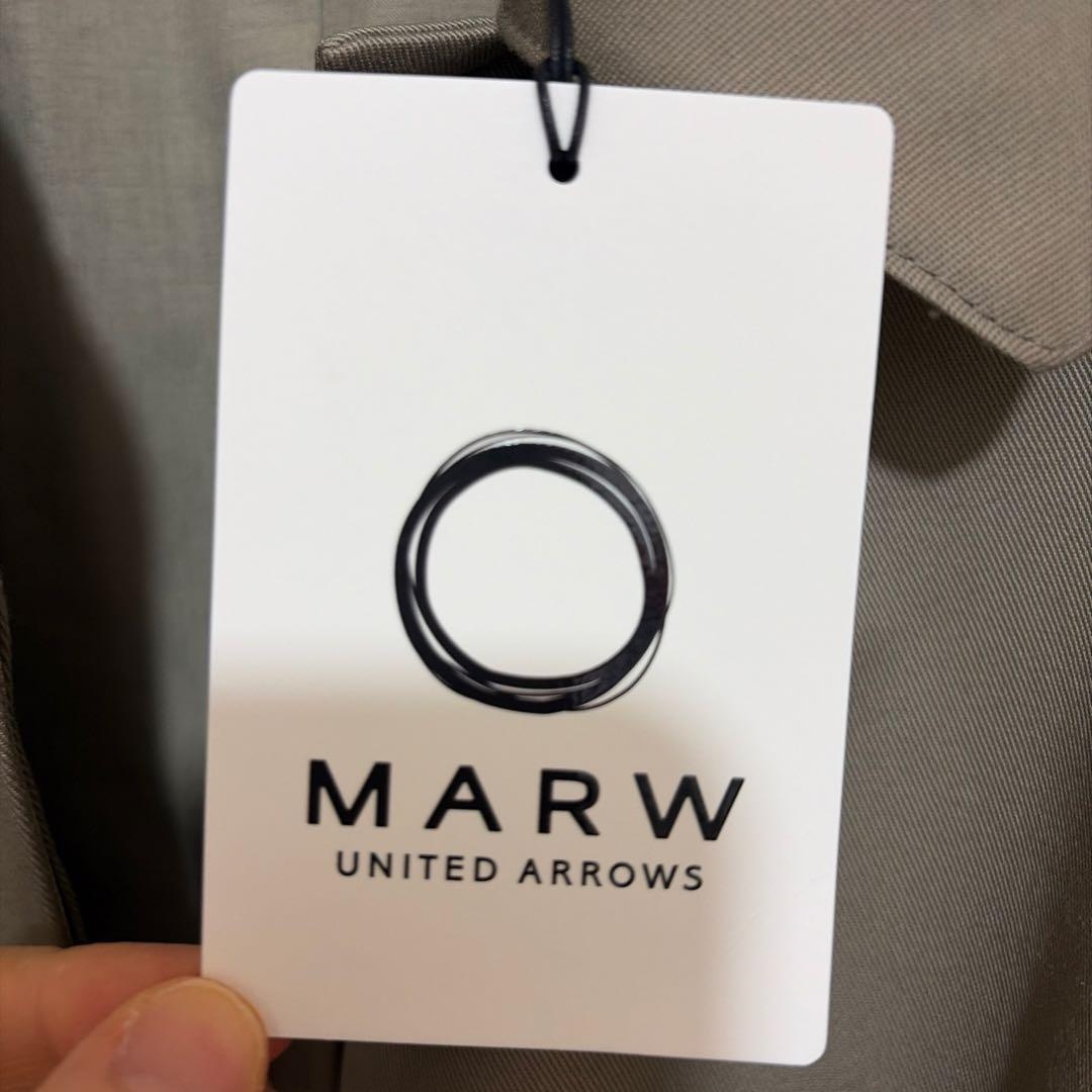 ⭐️新品タグ付＜MARW UNITED ARROWS>ステンカラー ミドルコート