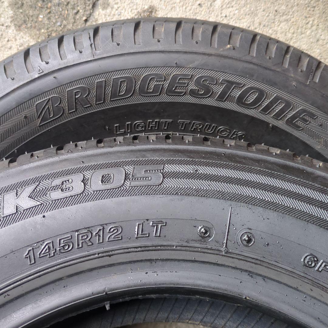 145R12LT 6PR 送料込み 2本 BRIDGESTONE K305