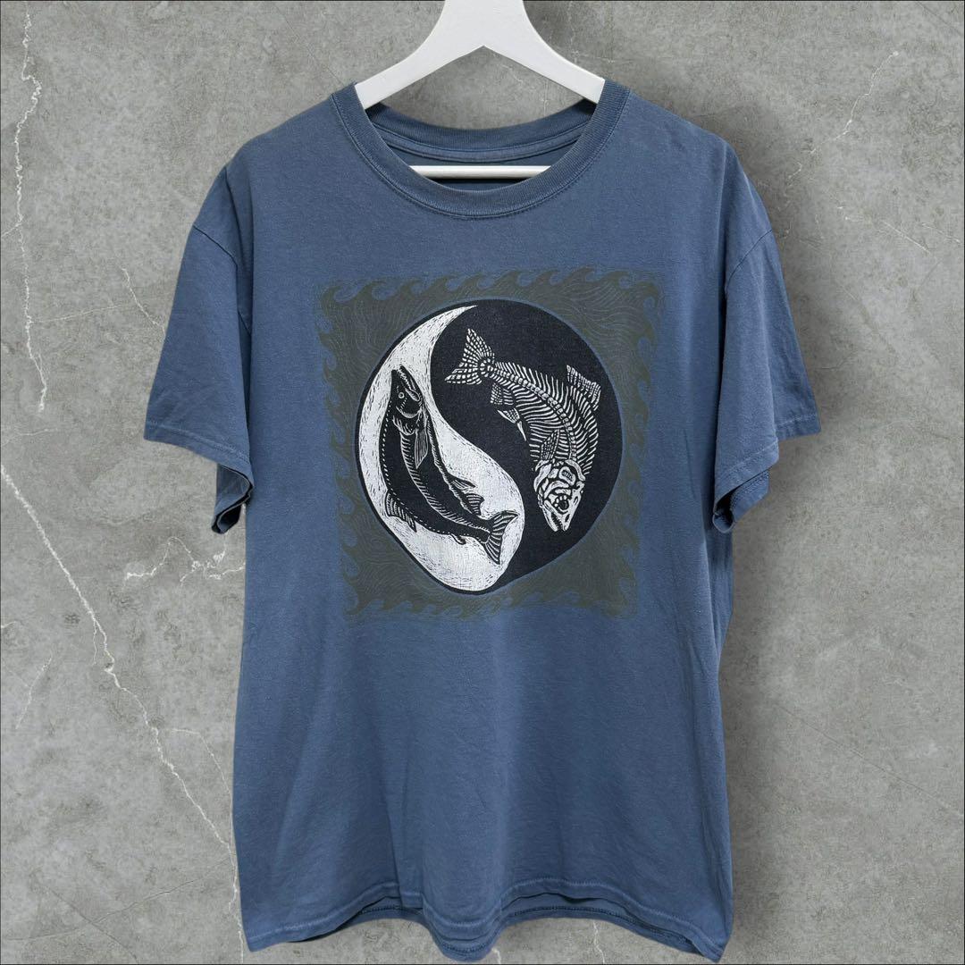 00s レイトロール Ray Troll アート 陰陽 インヤン tシャツ