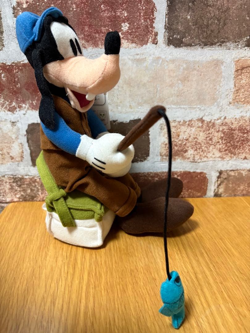 ♪ディズニー グーフィー 釣り　ぬいぐるみ 2000年製 プライズ♪
