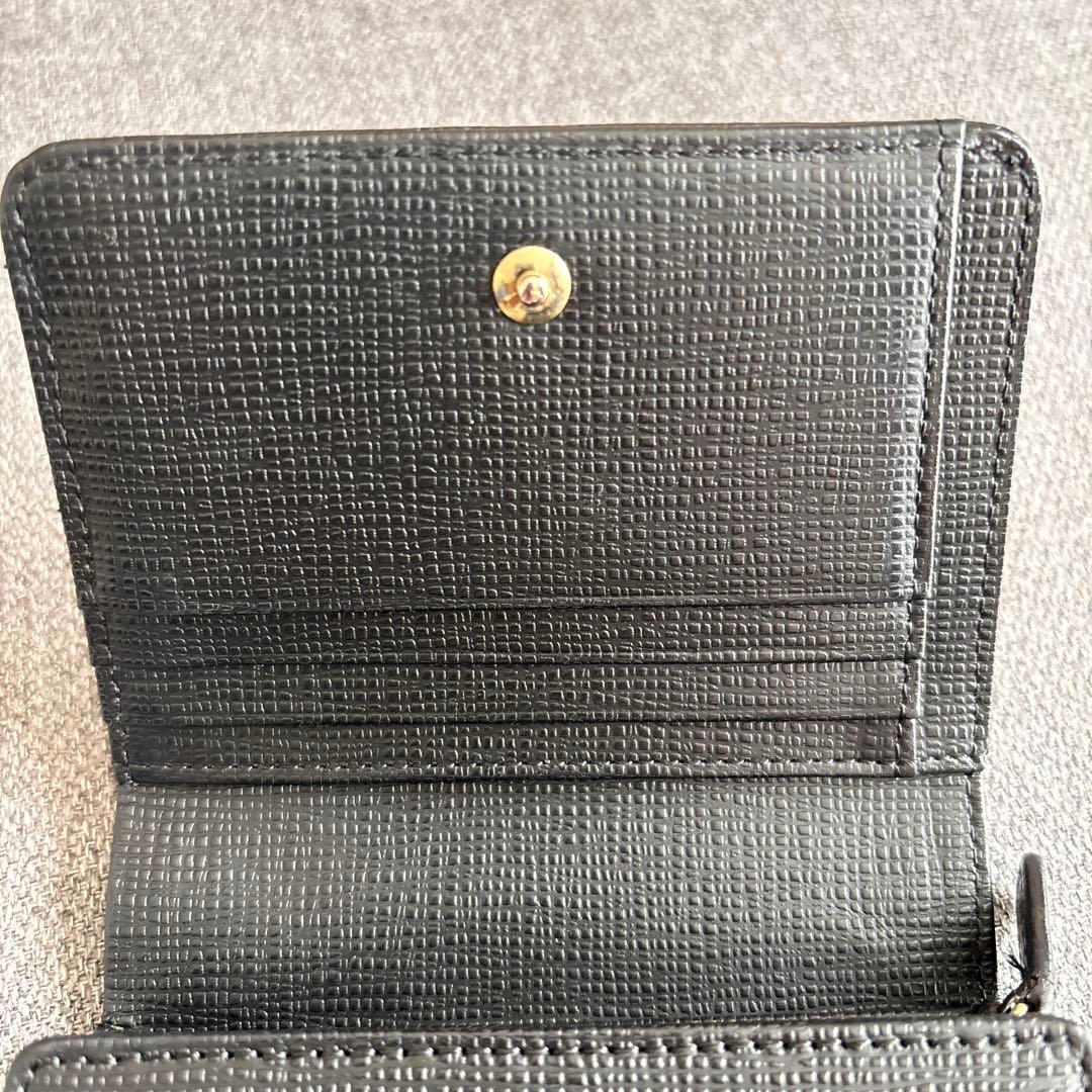 【美品】アニエスベー　Agnes b 二つ折り財布　ブラック　レディース