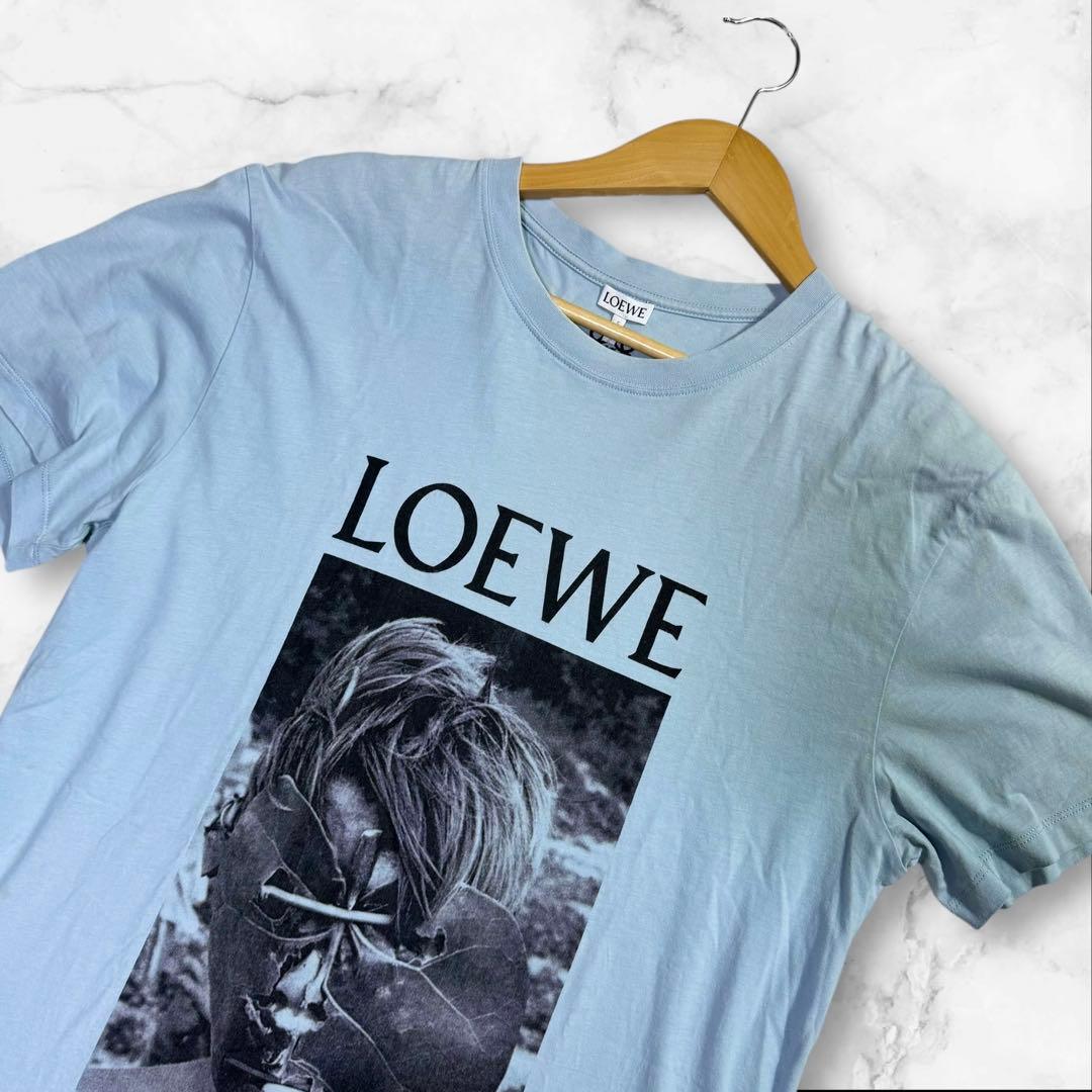 美品✨ LOEWE 半袖Tシャツ 20SS KEN HEYMAN ライトブルー