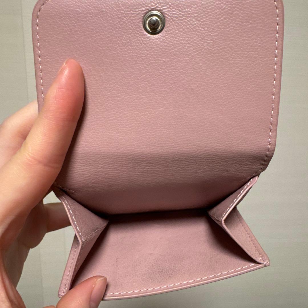 BALENCIAGA ピンク 三つ折り財布