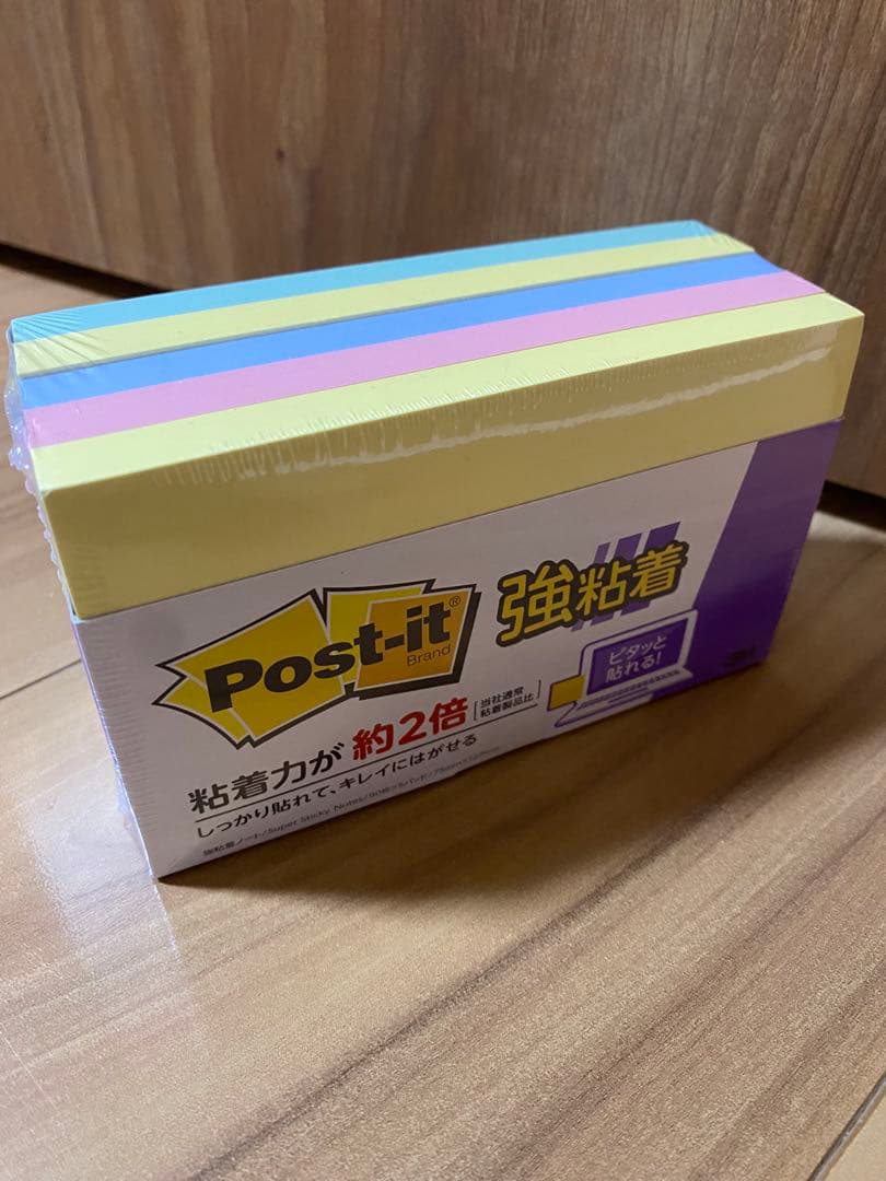 Post-it 強粘着付箋 6箱セット（パステル5箱、ネオン1箱）