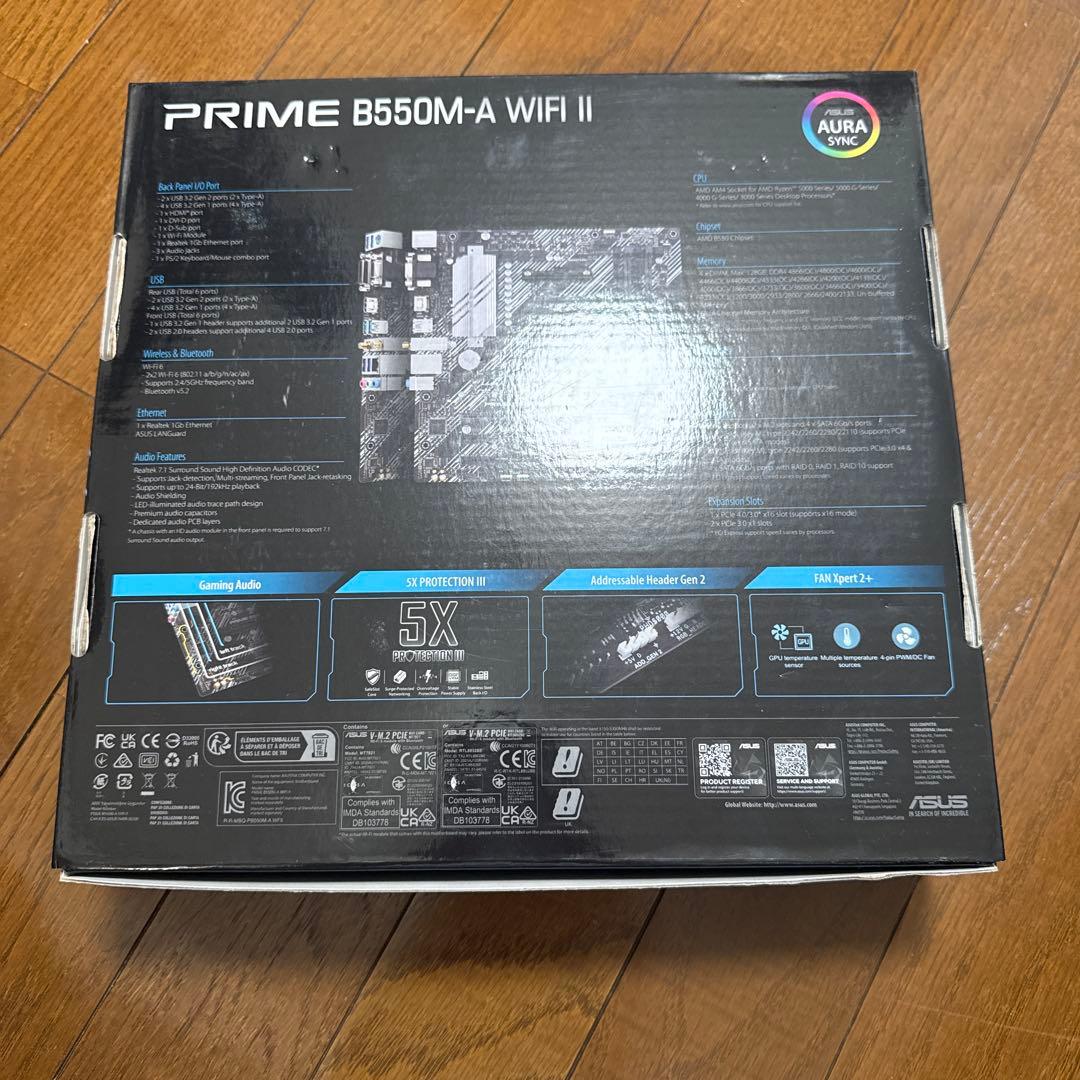 マザーボード ASUS PRIME B550M-A WIFI II AMD Ryzen