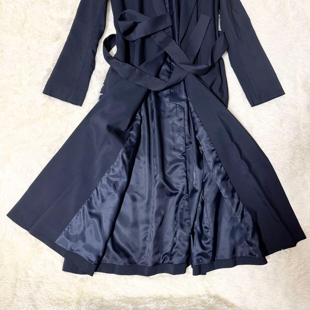 Theory luxe NENNA ロングコート ガウン ストレッチ素材 ベルト