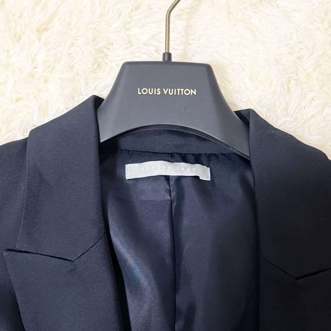Theory luxe NENNA ロングコート ガウン ストレッチ素材 ベルト