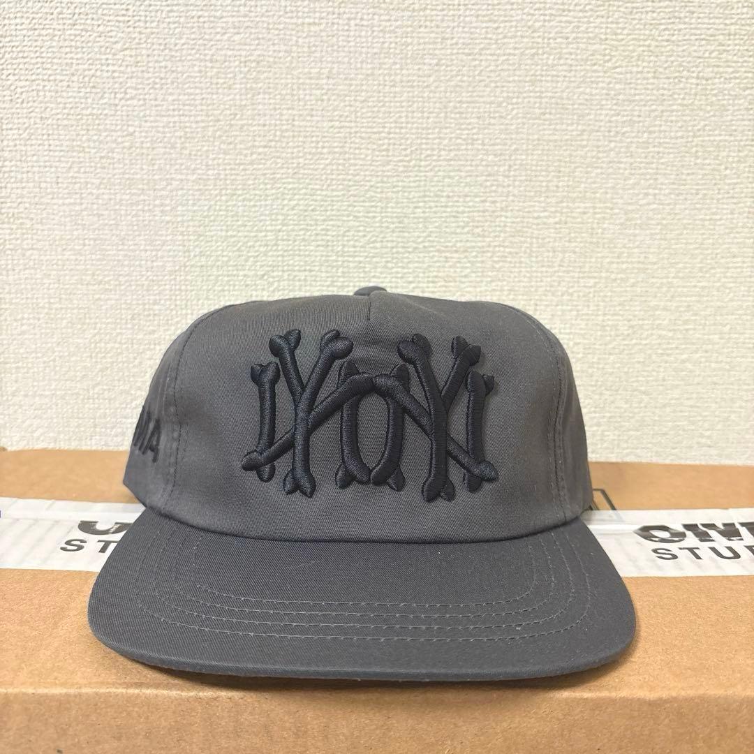 帽子 oMA NY NY BONES HAT SMOKE