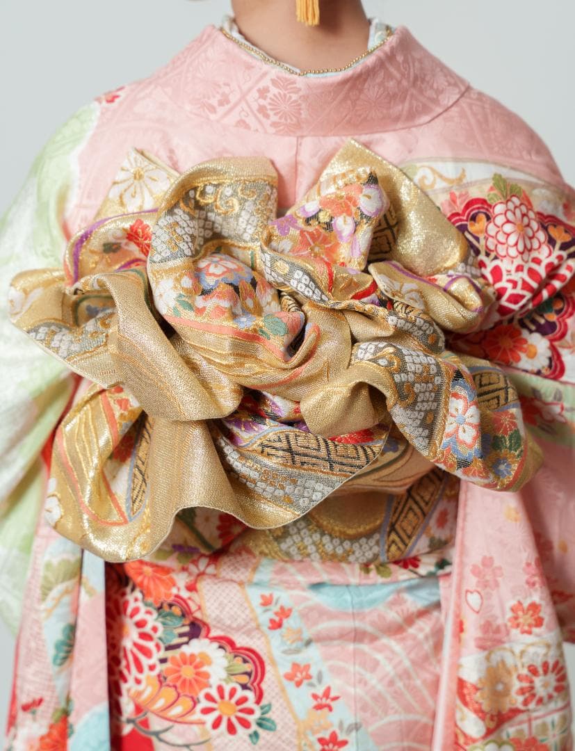 ≪美品≫正絹　振袖9点フルセット【896】【145cm~155cmの方用】