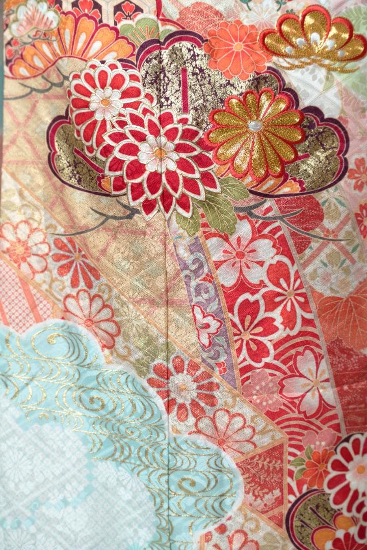 ≪美品≫正絹　振袖9点フルセット【896】【145cm~155cmの方用】