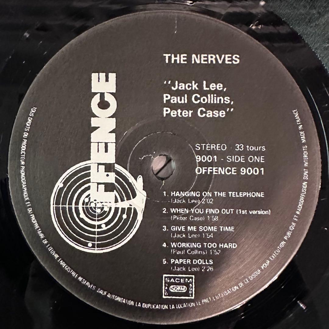 洋楽 The Nerves Jack Lee, Paul Collins, LP