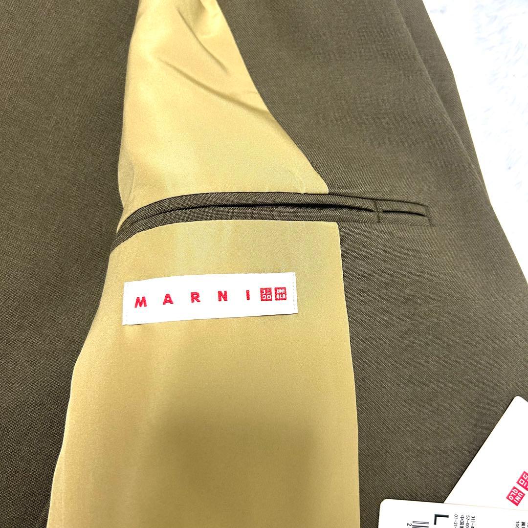 未使用✨完売品　UNIQLO×MARNI　テーラードジャケット　オリーブ　L