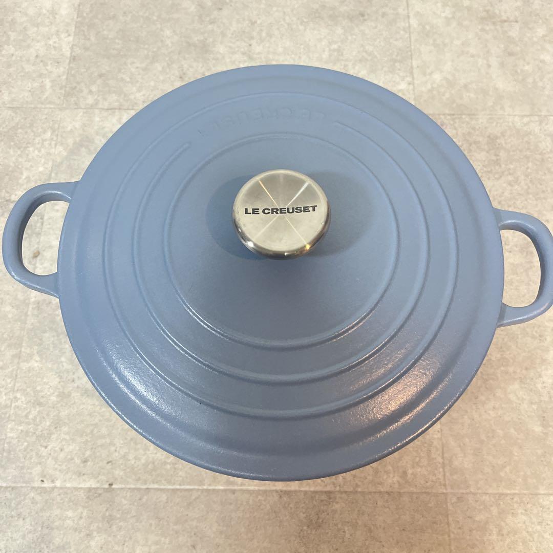 LE CREUSET ル・クルーゼ　ココット・ロンド 24cm ブルー