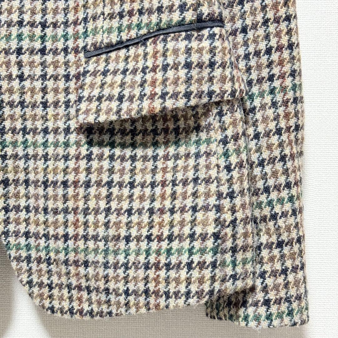 美品 MACPHEE ハリスツイード テーラードジャケット 千鳥格子 38