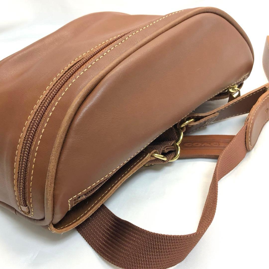 希少✨　COACH オールドコーチ　ボディバッグ　ウエストポーチ　ブラウン