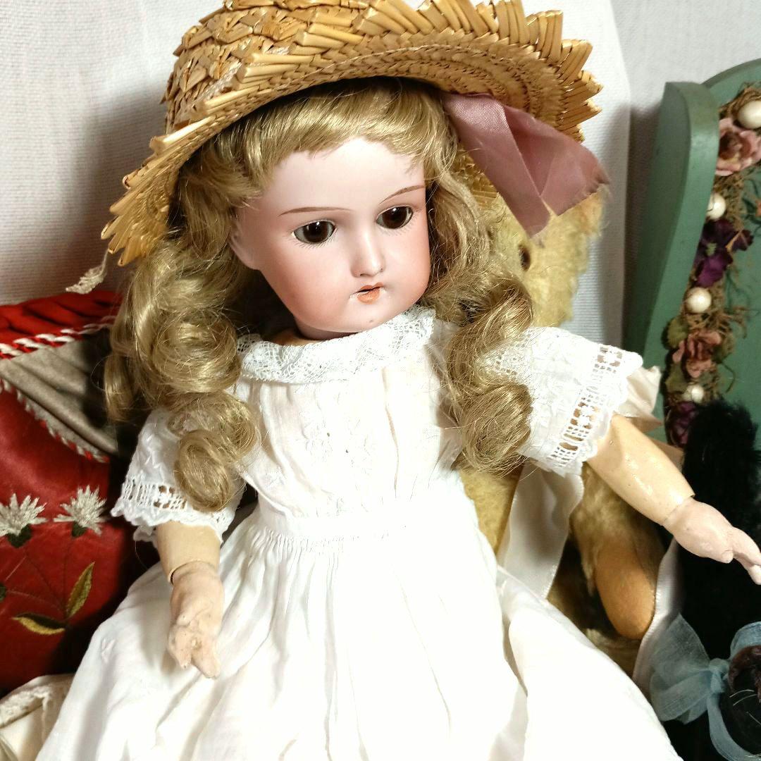 A7⭐アンティークビスクドール　A.マルセル　やさしいあの子　フロラドラ⭐
