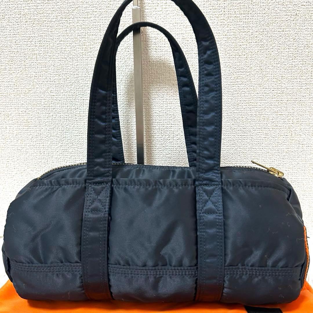 【現行品✨未使用級/タンカー】ポーター　ドラムバッグ　アイアンブルー　S 希少色