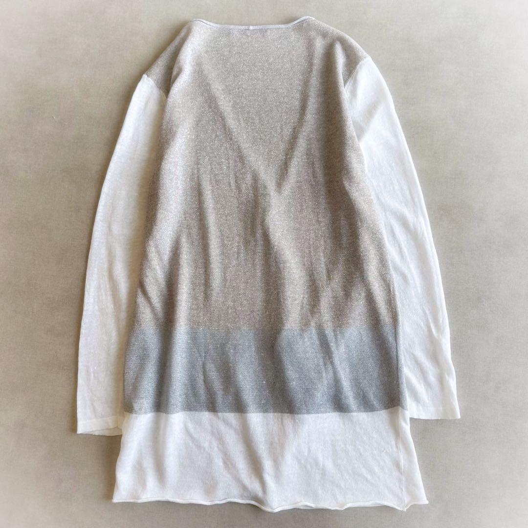美品▲ファビアナフィリッピ//シアーリネンカーディガン