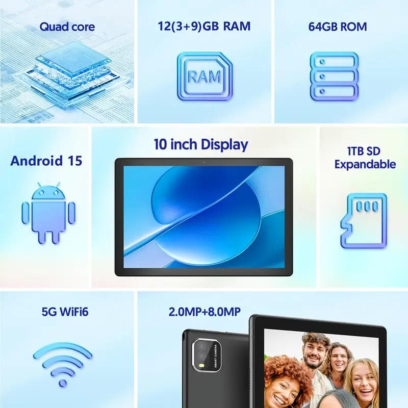 カ*ビ様 【新品未使用】 Android 15 10インチ タブレット 12GB