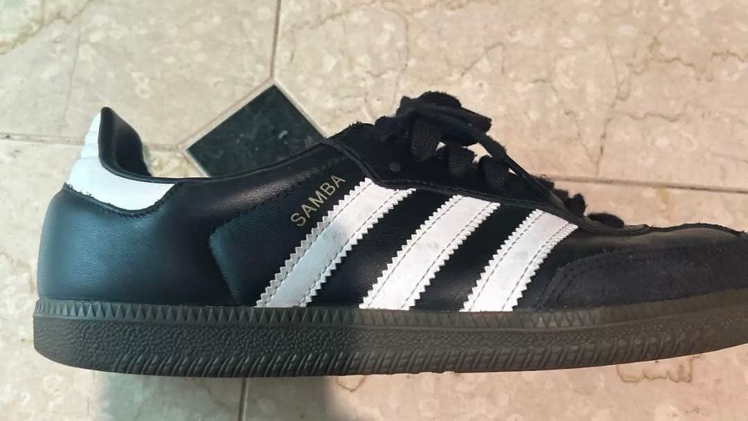 25.5cm Adidas Samba ブラック/ スニーカ