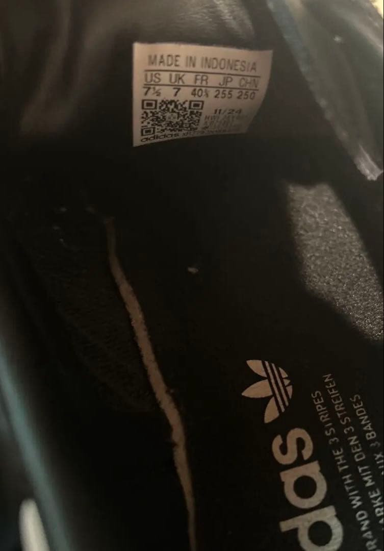 25.5cm Adidas Samba ブラック/ スニーカ