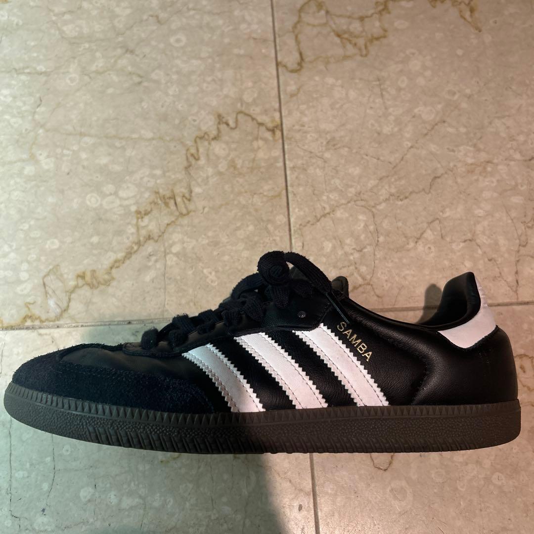 25.5cm Adidas Samba ブラック/ スニーカ
