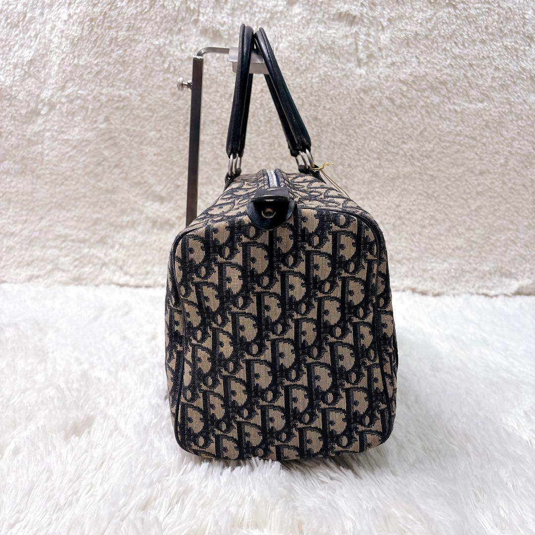 Dior ディオール ミニ ボストンバッグ キャンバス トロッター柄　総柄