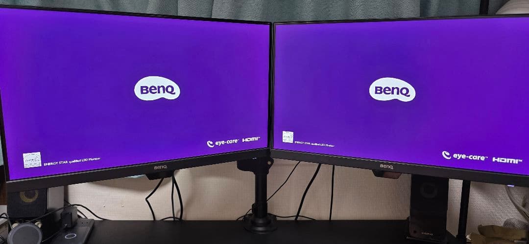 BenQ モニター GW2283 21.5インチ二台+モニターアームセット