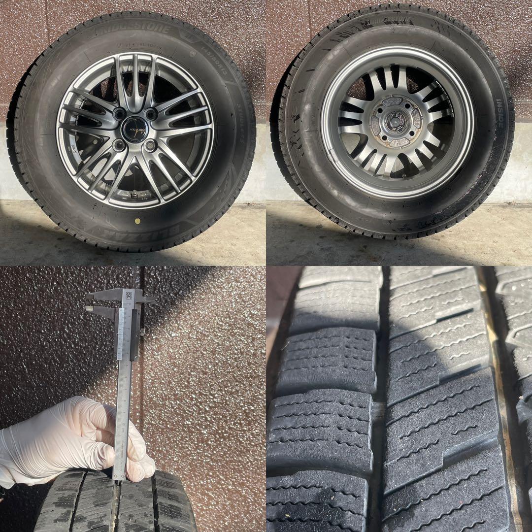 【asasa様】ブリヂストン　スタッドレス　145/80R13 ホイールセット