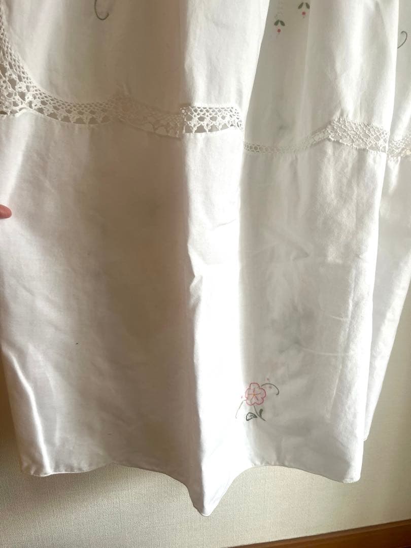 remake ハンドメイド　テーブルクロスワンピース　レース　キャミワンピ
