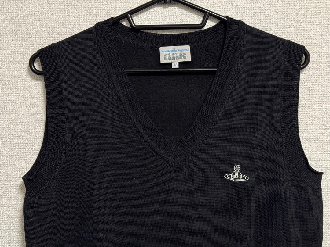 【Vivienne Westwood】希少 ワンポイント オーブ ニット ベスト