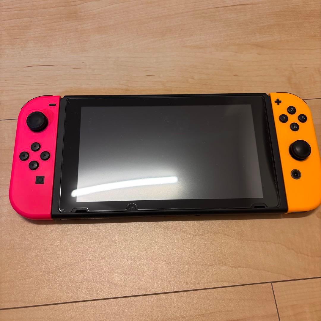 【付属品完備】Nintendo Switch 本体 ピンク/オレンジ