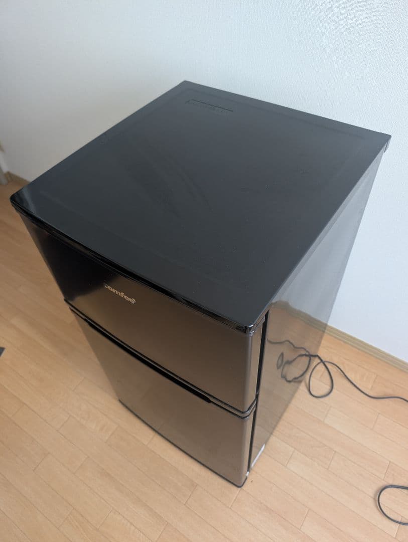 コンフィー 冷蔵庫 90L 2ドア ブラック RCT90BL
