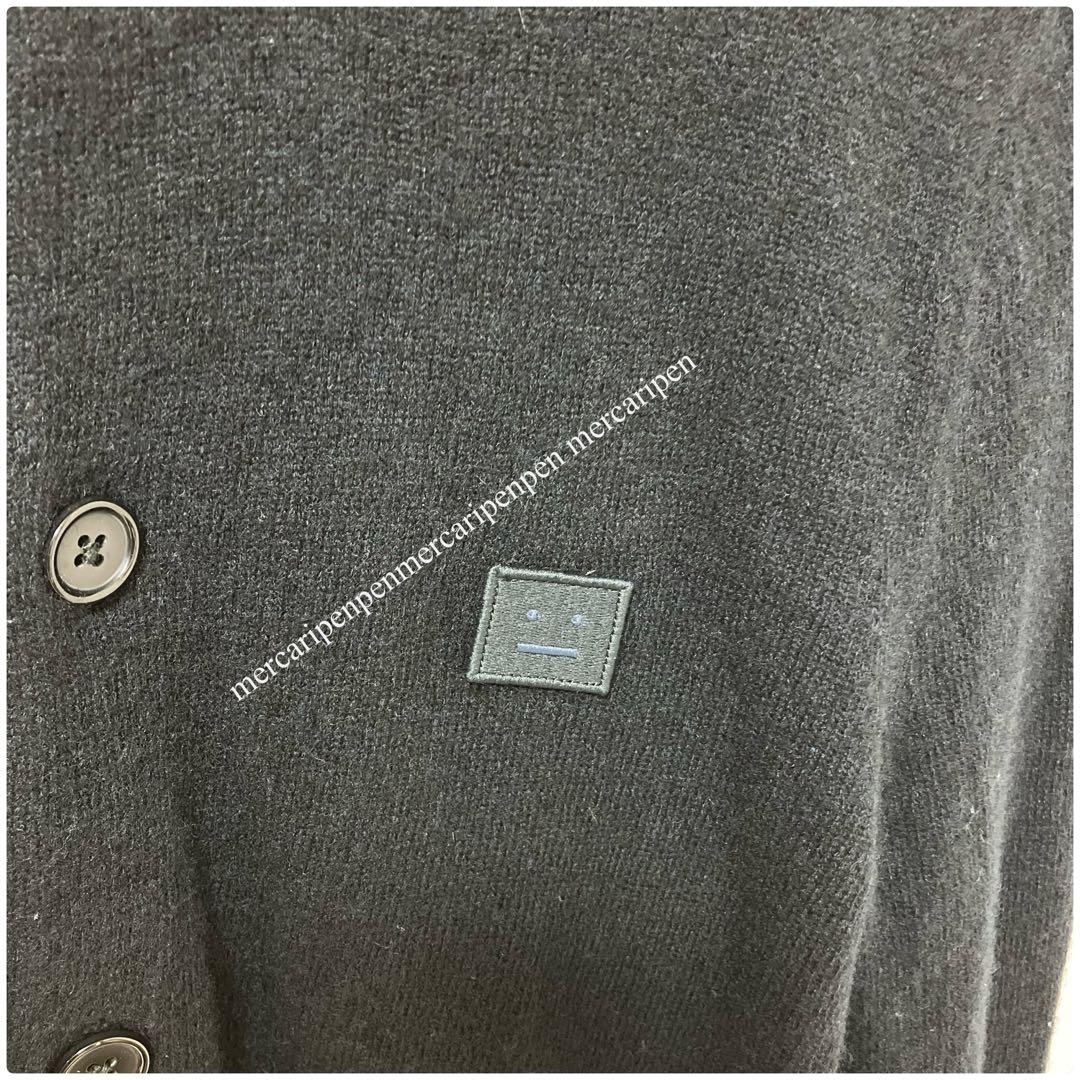 acne studios アクネ　カーディガン　クルーネック　フェイスパッチ