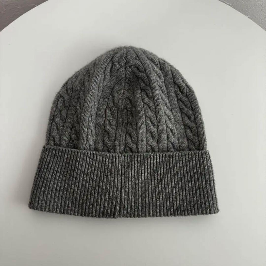【MONCLER】ニット帽 グレー ほぼ未使用